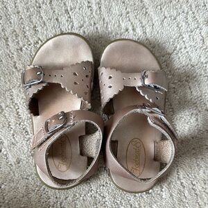 footmates rose gold sandals